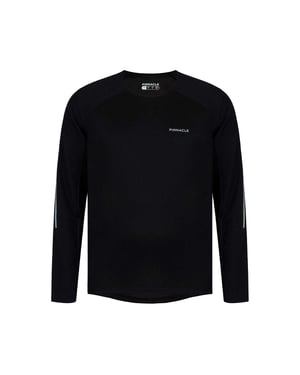 Pinnacle MTB-fietsshirt met lange mouwen voor heren (Zwart)