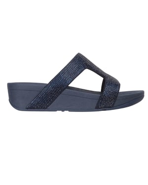 FitFlop Marli-slippers van microvezel voor dames (Marine)
