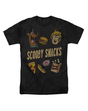 Scooby Doo Uniseks volwassen Munchies T-Shirt (Zwart)