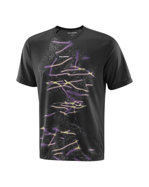 Salomon Heren-T-shirt met korte mouwen, model Core Regular (Zwart)