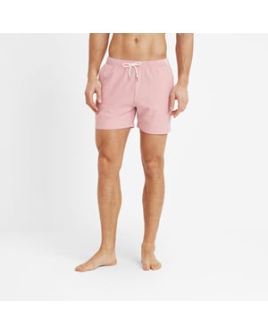 Micah Mens Shorts Washed Red Stripe