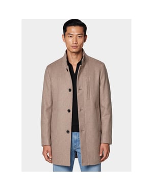 Bos Bright Blue Scotland blue wollen jas caleb coat spe26301ca86sb/2500