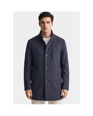 Bos Bright Blue Scotland blue wollen jas caleb coat spe26301ca86sb/4001