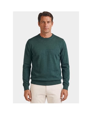 Bos Bright Blue Pullover heren o-hals 262/8142 d.green