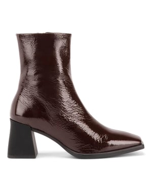Vagabond Hedda patent leather chocolate enkellaars met hak dames