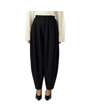 YAS Bay hw barrel balloon pant s. black