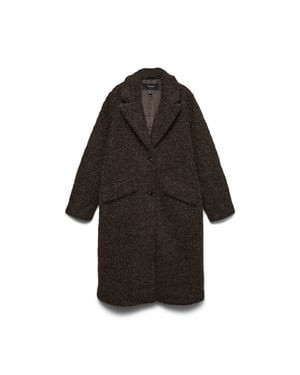 Vero Moda vmelena long coat noos 10348653 chocolate torte