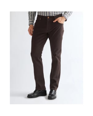 Wrangler Greensboro heren regular straight-fit jeans chocolate torte