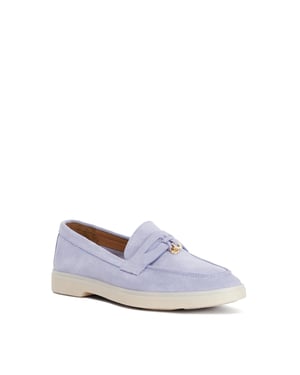 Dune Ladies Grinning - Suede Slip On Loafers