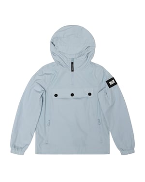 Weekend Offender Pufferjack met capuchon en kwartrits voor jongens (Wolk)