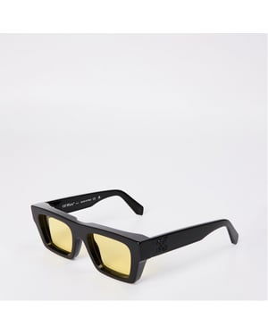Accessories Off White Oregon Square Sunglasses in Black/Yellow