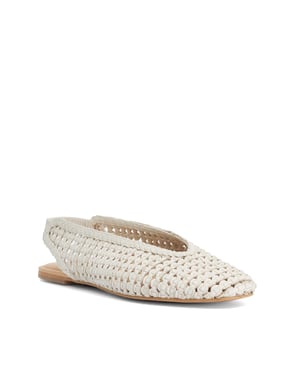 Dune Ladies Hollianne - Braided Leather Slingback Sandals