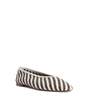 Dune Ladies Henlee - Woven Pointed Ballet Flats