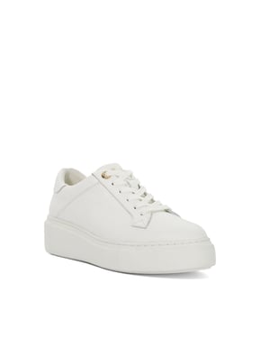 Dune Ladies Evienne - Leather Lace-Up Chunky Trainers