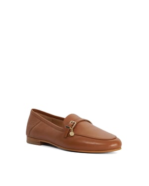 Dune Ladies Greya - Leather Charm Detail Loafers