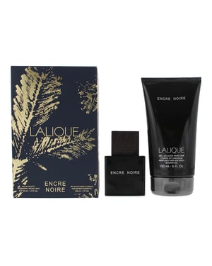 Lalique Encre Noire Eau de Toilette 50ml + Shower Gel 150ml Gift Set for Him