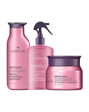 Pureology Smooth Gloss Shampoo, Mask & Silkmorphose Spray Pack