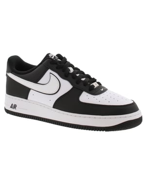 Nike Mens Trainers Air Force 1 07 Leather Lace Up black