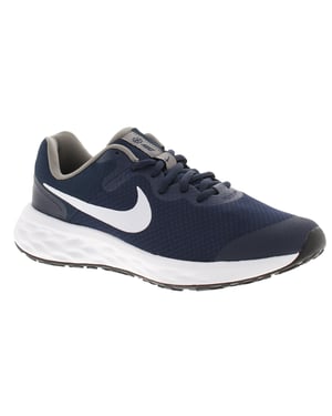 Nike Childrens Running Shoes Trainers Revolution 6 Lace Up navy