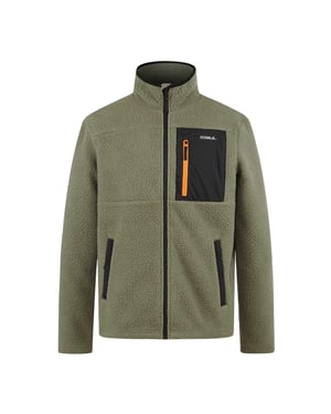Gul Herrjacka med mönstrad bröstficka (Khaki)