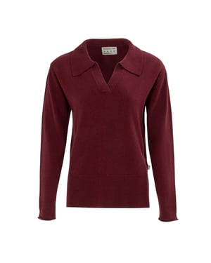 SoulCal Acrylpoloshirt voor dames (Bourgondië)