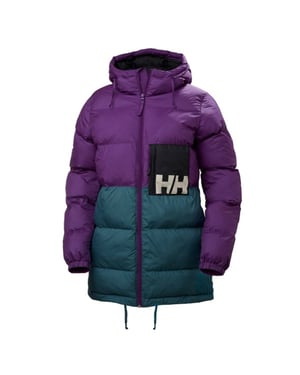 Helly Hansen P&C Womens Teal/Purple Puffer Parka Jacket