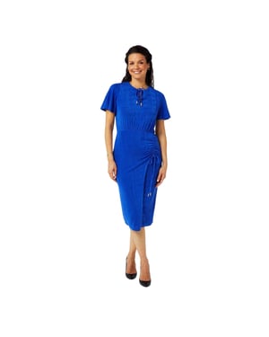 Biba Midi-jurk met uitsparing voor dames (Blauw)