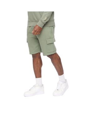 Crosshatch Bardon-cargoshorts för män (Olive)
