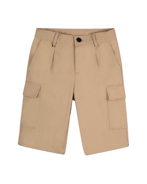 Boss Effen cargoshorts voor kinderen (Zand)