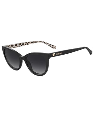 Love Moschino Zonnebril met luipaardprint voor dames/dames (Zwart)