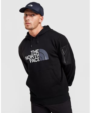 TNF Mens Woven Pocket Hoodie in Black