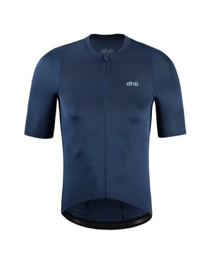 dhb Skräddarsydd kortärmad cykeltröja för män (Mörk denim)