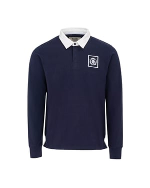 KooGa Rugbyshirt met lange mouwen voor heren, Schotland (Royaal Blauw)