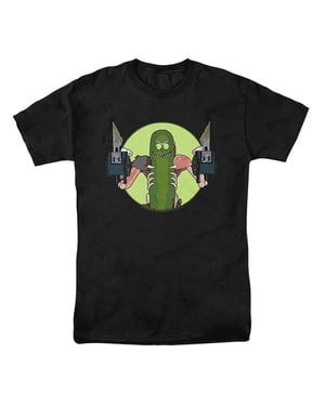 Rick And Morty Unisex T-shirt voor volwassenen met de tekst ‘I Love Myself’ en Pickle Rick (Zwart)
