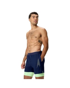 Speedo Mens Volley Swim Shorts (Navy/Green)