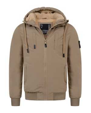 Alessandro Salvarini Herr Vinterjacka AS-431 – Varm Med Teddyfoder & Huv