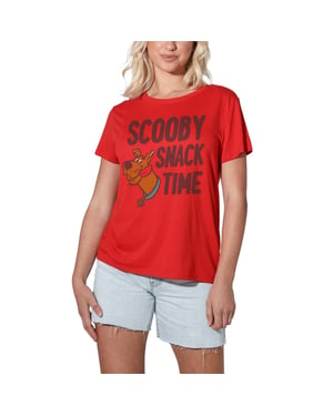Scooby Doo Dames: het 'Snack Time'-T-shirt (Rood)