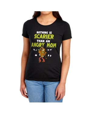 Scooby Doo Dames – Nothing Scarier Shaggy: nauwsluitend T-shirt voor dames ter gelegenheid van Moederdag (Zwart)