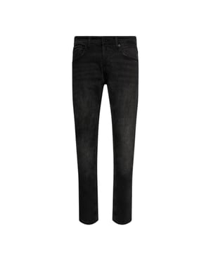 Replay Herenjeans van Grover: Faded Straight (Zwart)