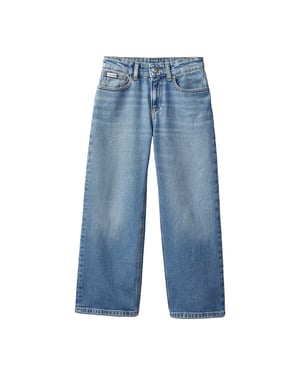 Calvin Klein Skaterjeans met rechte pijpen voor kinderen (Blauw)