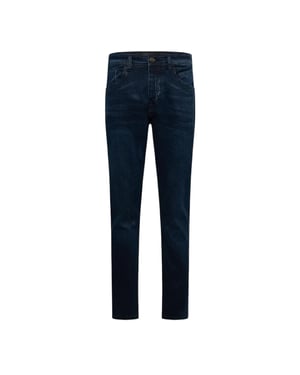 Crosshatch Vanliga Slim Jeans för herrar (Mörk tvätt)