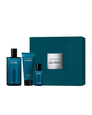 Davidoff Cool Water for Men Gift Set (125ml EDT + 75ml Shower Gel + 15ml EDT)