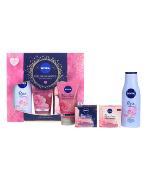 Nivea Feel Rejuvenated 4pc Gift Set (50ml Day Cream + 50ml Night Cream + 150ml Face Wash + 200ml Lotion)
