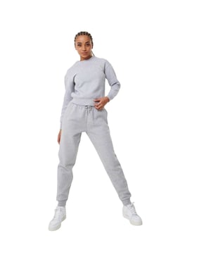 USA Pro Dames/Dames Katoenblend Verstelbare Taille Klassieke Joggers (Grijs Marl Marl)