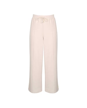 Biba Joggingbroek met breed been en logo voor dames (Neutraal)