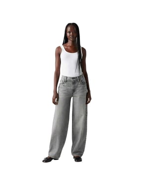 Levis Baggy-jeans van katoenmix voor dames (Grijs)