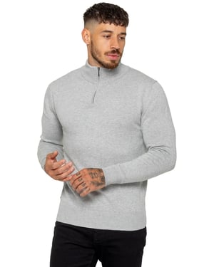 Enzo Milano | Mens Half Zip Knit Jumper