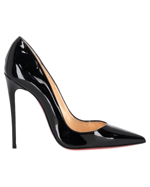 Christian Louboutin So Kate 120 Pumps in Black Patent Leather