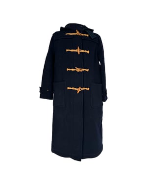Polo by Ralph Lauren Double-Faced Toggle Coat in Navy Blue Wool