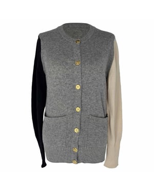 Chanel Colorblock Cardigan in Multicolor Cashmere